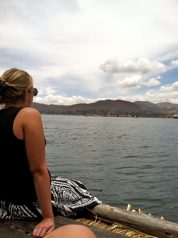 Reflecting on Lago Titicaca - Puno, Peru