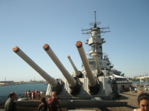 the big guns - Each gun weighs 230,000 pounds, or about as much as a space shuttle.